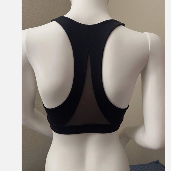 Lululemon Women's Training Invigorate Black Mesh Racerback Sports Bra Size 6 - Picture 2 of 15